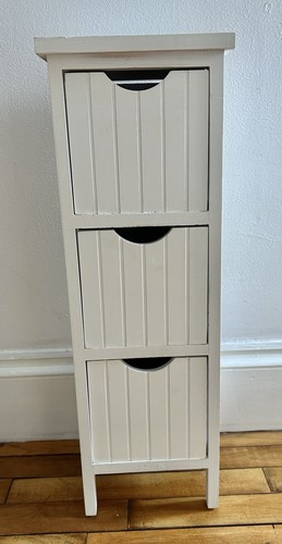 White bedside storage wooden - white,