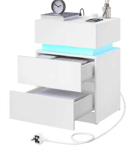 Bedside table nightstand with - table,