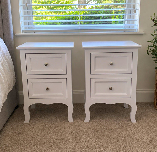 Set white bedside - 2x,