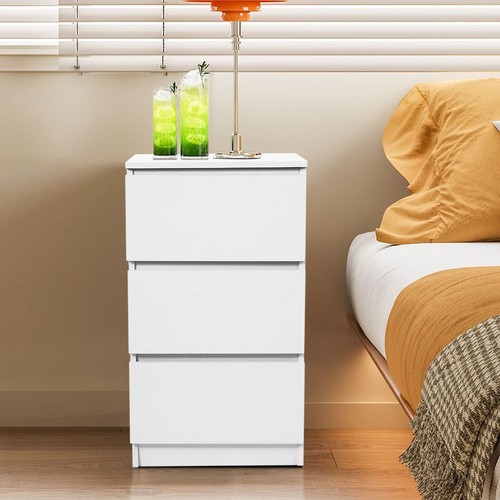 Bedside storage cabinet white - bedside,