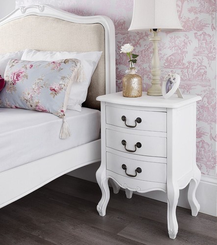 Juliette white bedside - juliette, table