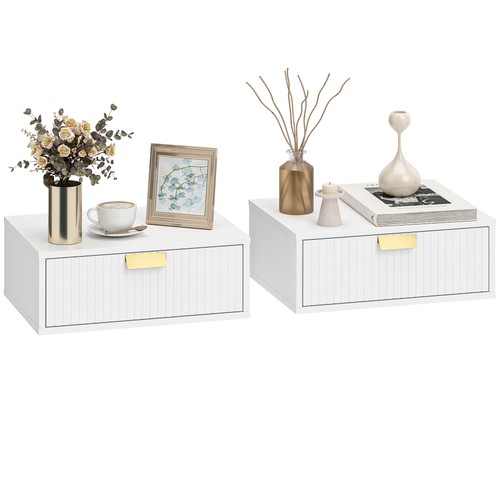 Homcom floating nightstands - homcom,