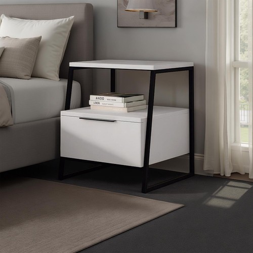 Matt white door bedside - matt, 1