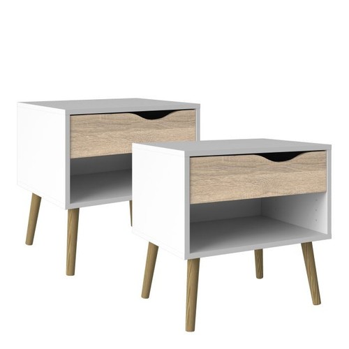 Set bedside table cabinet - bedside,