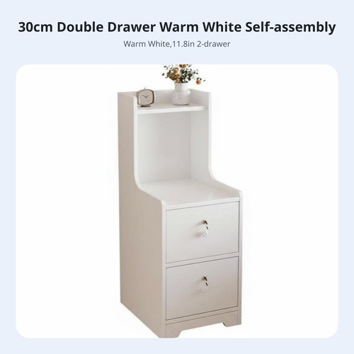 Narrow bedside locker - bedside, lockable