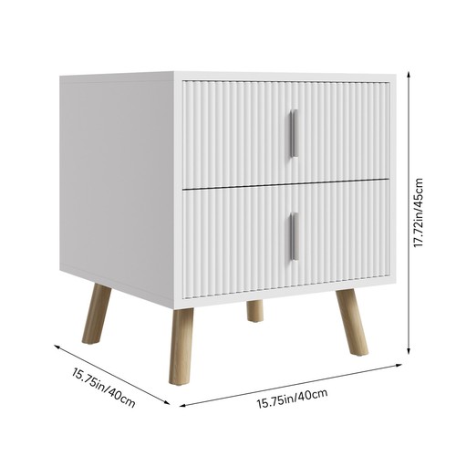 Drawers wooden bedside - 2/3,