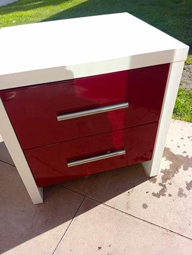 White red modern gloss - white/red,
