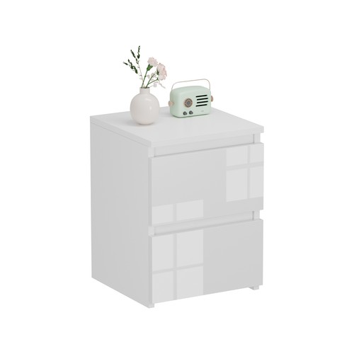 White modern bedside - modern, 2