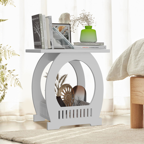 White large bedside table - large,