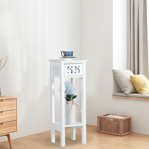Telephone table with - telephone, drawer