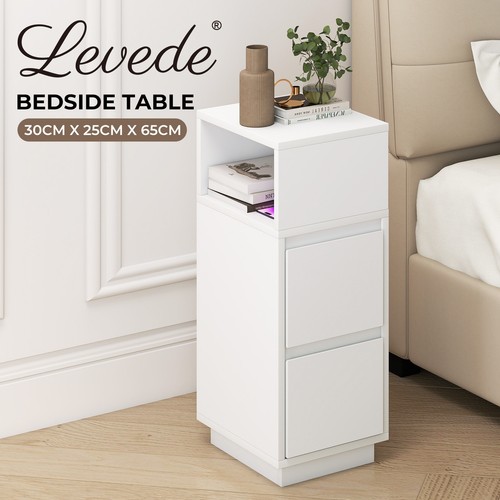 Levede slim bedside table - slim,