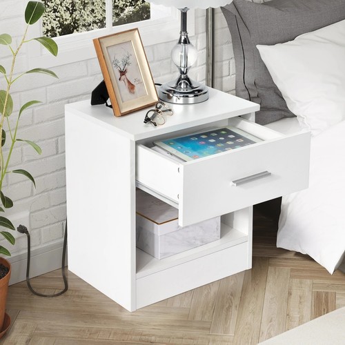 White tier bedside - white, 2-tier