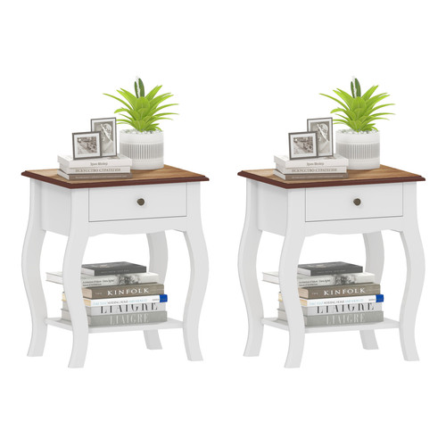 Homcom bedside tables - bedside,