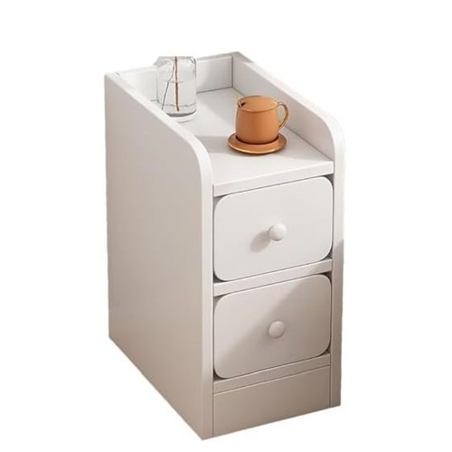 Drawer white bedside cabinet - 2,