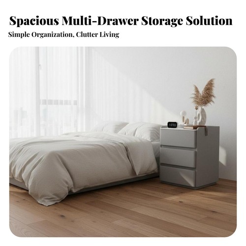 Locking bedside cabinet - locking,