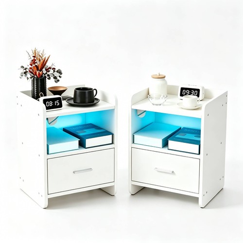 Set bedside table cabinet - of,
