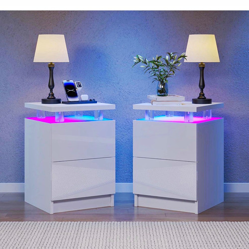 Beside table with - table, led