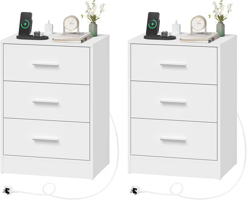 Woltu bedside tables set 2 - woltu, of