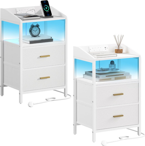 Led bedside tables set - tables, 2