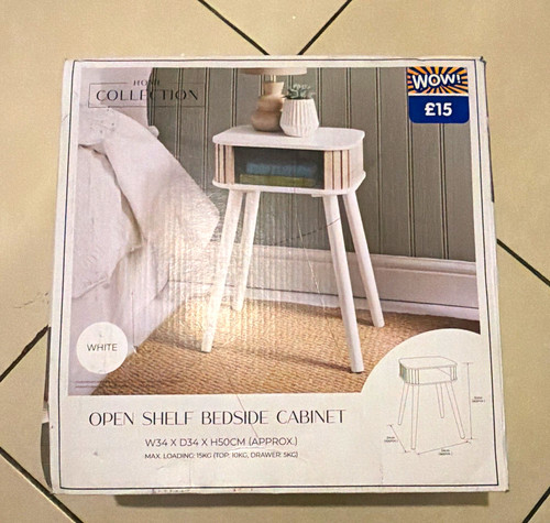 Home collection white bedside - collection,