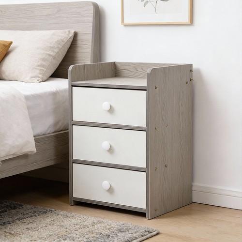 Modern nightstand with - nightstand, 3