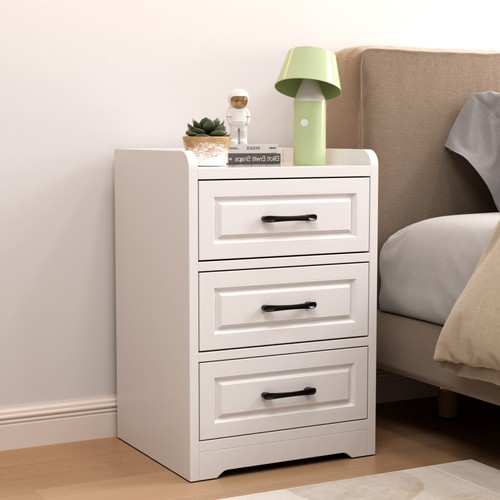White bedside table drawer - bedside,