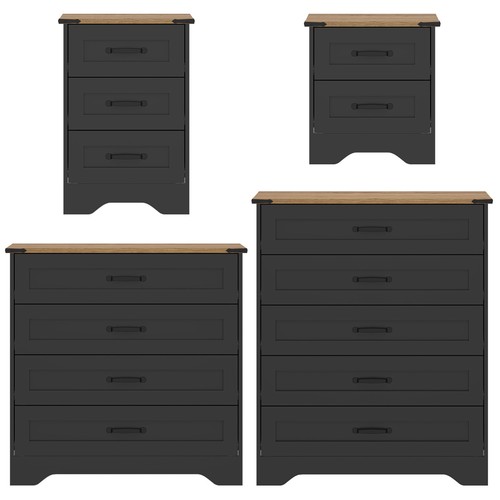 Panelled chest of - 3, 5