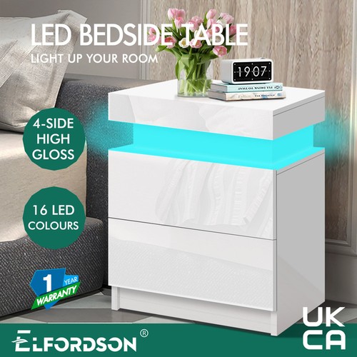 Elfordson bedside table led - bedside,
