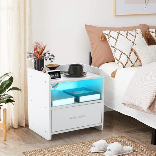 Bedside tables white - tables, high